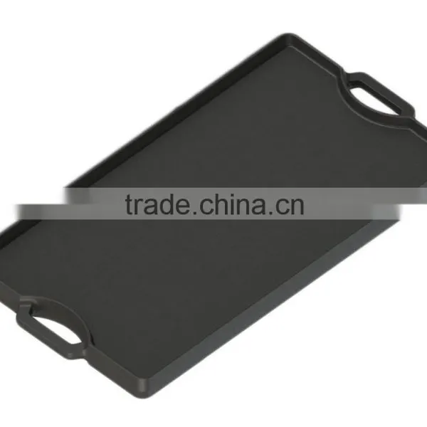 Cast Iron Cookware Double Sided Burner Reversible Griddle Grill /cast Iron BBQ Griddle Plate photo-4