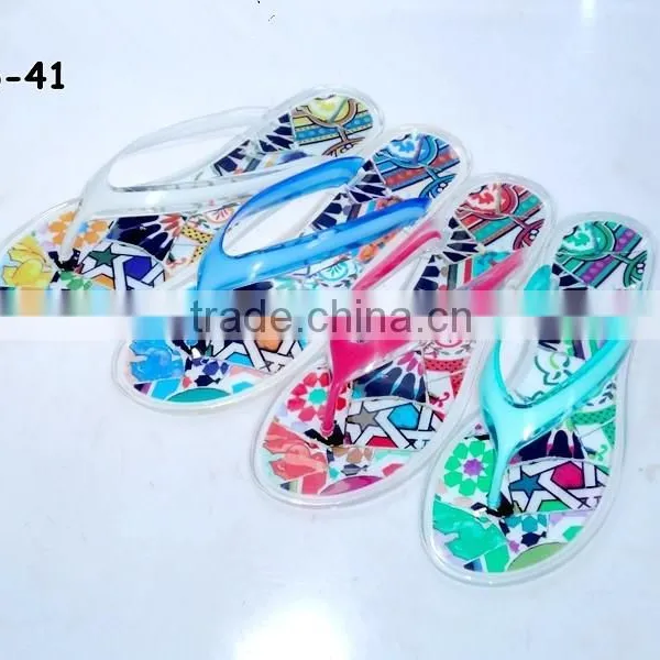 2015 Flip Flops Hot Sale PVC Ladies Slippe photo-3