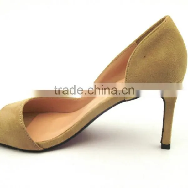 New Fashion Thin Middle Heel a Side Empty Fish Mouth Shoes photo-2