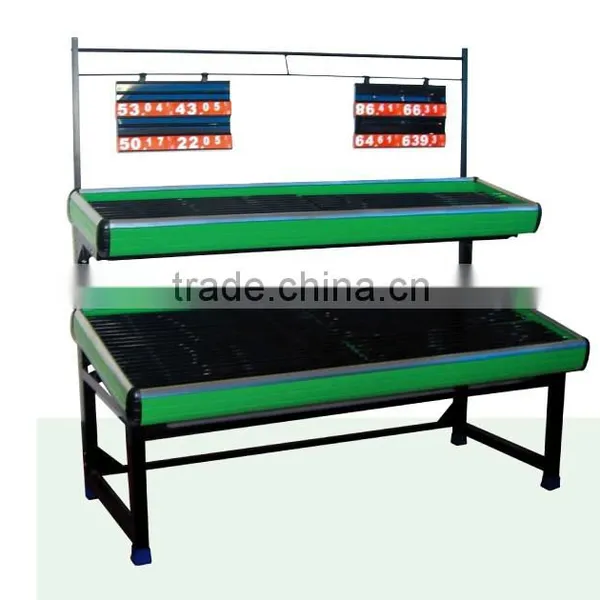 TOP Selling Supermarket Metal Vegetable and Fruit Display Shelf photo-6