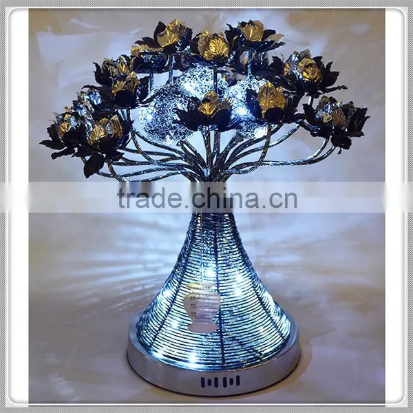 Fashion Vase Table Lamp Hot Style Fancy Home Decorative Aluminum Wire Table Lamp photo-2