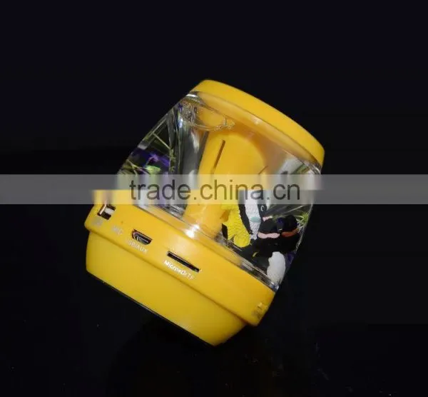 LED Light Customized 3D Floater Print Company LOGO Bluetooth Liquid Speaker photo-3
