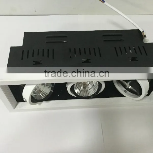 3x5W Square Recessed Grille Light Ceiling Light Office Light photo-5