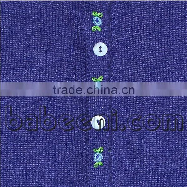 Flower Hand Embroidery Cardigan for Girl photo-2