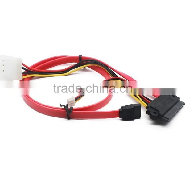 7+15 Pin Female Sata Cable to 7 Pin Female Serial ATA Cable With 4 Pin Big and Small 4 Pin Power Cable photo-3