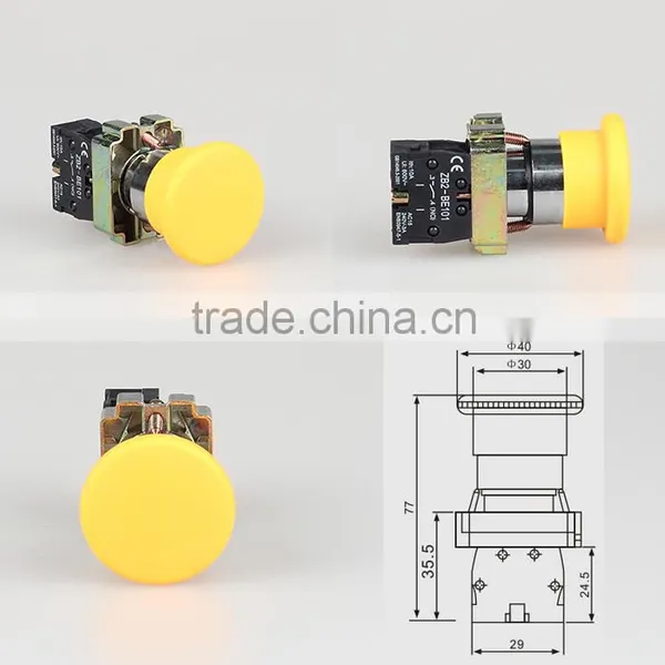 CE Certificate Colorful Metal Mushroom Low Voltage Push Button Switch Supplier's Choice photo-4