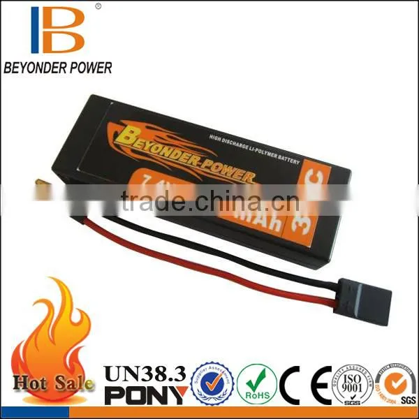 Beyonder Power Hard Case Manual for Power Bank Battery Charger Airplane/car/toy With High Discharge Rate 10C-60C, 5300mAh 7.4V