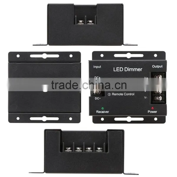 DIY RF DC12V-24V LED Amplifier Wireless Dimmer+ 11keys Remote Controller for Single Color LED Strip LED Neon Enlarge Connection photo-2