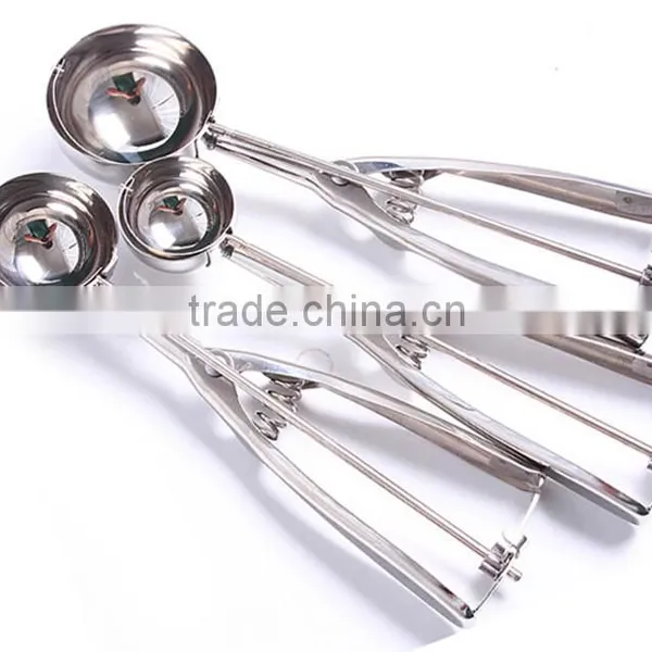3 Pcs Stainless Steel Ice Cream Scoop Practical Ice Cream Stacks Tools Eco-Friendly Small Middle Large Spoons photo-6