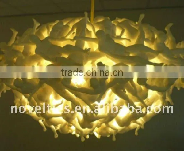 Latest Human Body Combination White Modern Chandelier