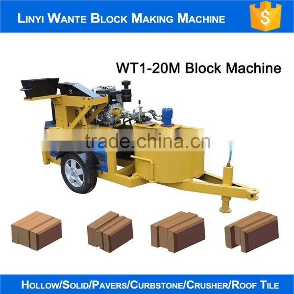2016 WANTE RBAND WT1-20M Hydroform Block Machine Line Soil Crusher Soil Screen photo-3