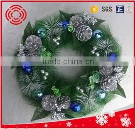Pine Needle Artificial Christmas Wreath for Home Decor photo-3