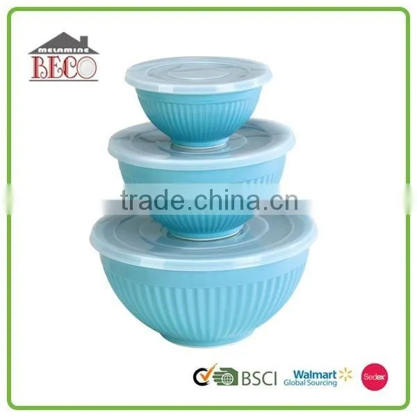 Candy Color Melamine 6 Piece Mixing Bowl Set photo-4