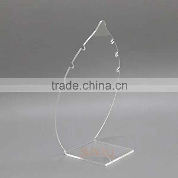 Custom Design And Size Acrylic L-shape Clear Necklace Stand photo-2