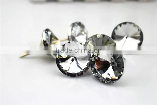 Fashion Girl Dress Crystal Rhinestone Button photo-2