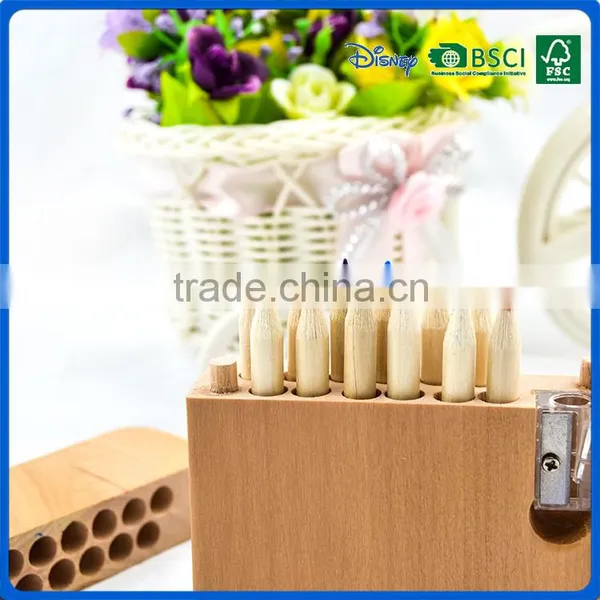 BSCI Certificated Mini Promotional Color Pencil Boxed Gift Set With Wood Sharpener Supplier's Choice photo-3