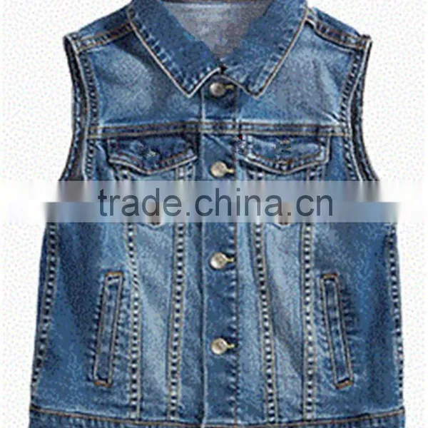 2016 Boys Autumn Cotton Jeans Vest rainproof