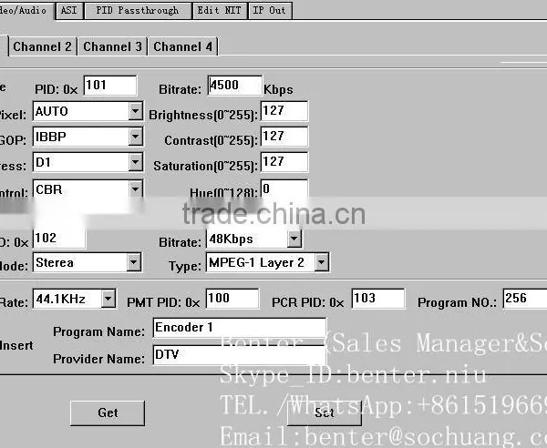 MPEG-2 4IN1 SD SDI ts ip Video Encoder (Embedded Audio,4SDI In,ASI+IP/UDP Out) photo-2