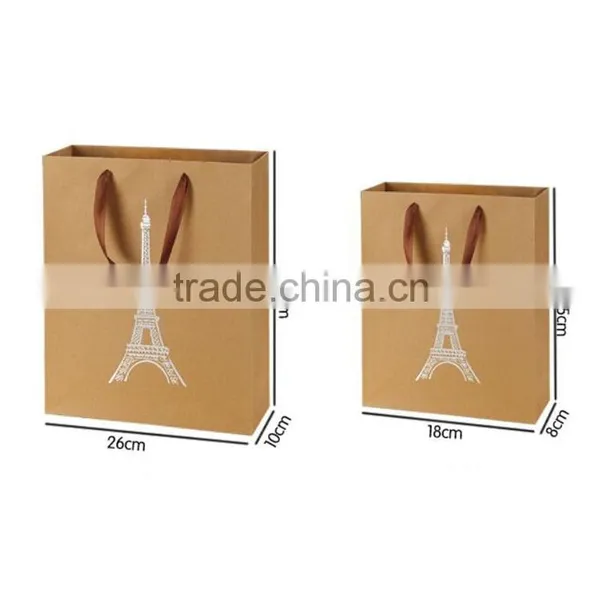 2015 High Quality Custom Cheap Craft Paper Bag Custom Brown Paper Bag photo-3