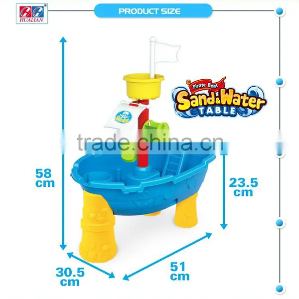 Luxury PP Pirate Boat Beach Sand Toy and Water Play Table photo-2