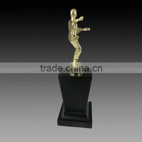 Sports Awards Newly Design Factory Direct Customized Black K9 Glass Taekwondo Trophy photo-2