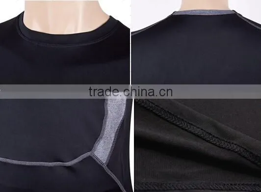 Men's Short Sleeve Sport Quick Dry Stretch Casual Moisture Wicking CompressedT-Shirts photo-2