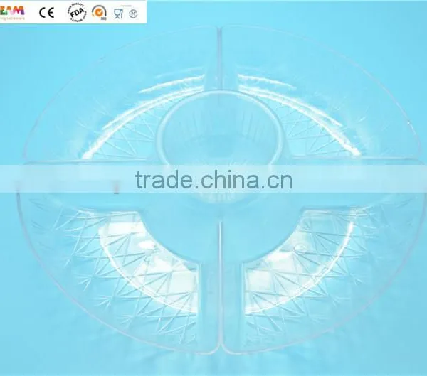 Plastic Round Tray Plastic Tray With Sections photo-3
