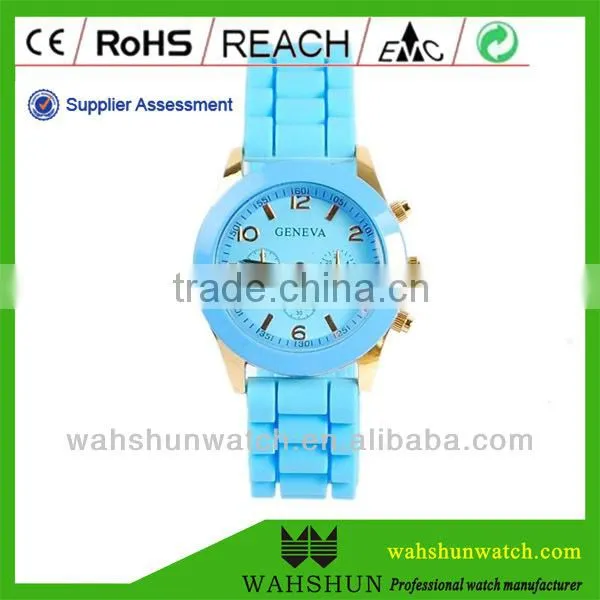 Analog Japan Movement Silicone Fancy Ladies Geneva Watch photo-3