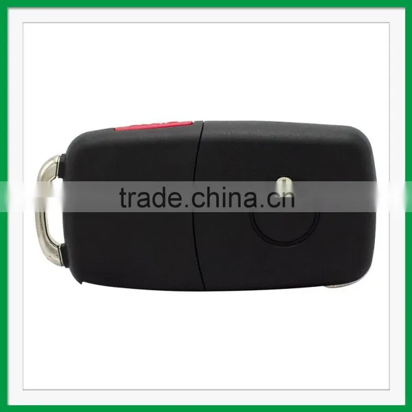 Top Best Quality New Uncut Folding Remote Key Shell Case Fob 3+1 Button for VW Volkswagen Touareg photo-2