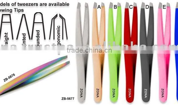 Stainless Steel Tweezers / Eyebrow Tweezers