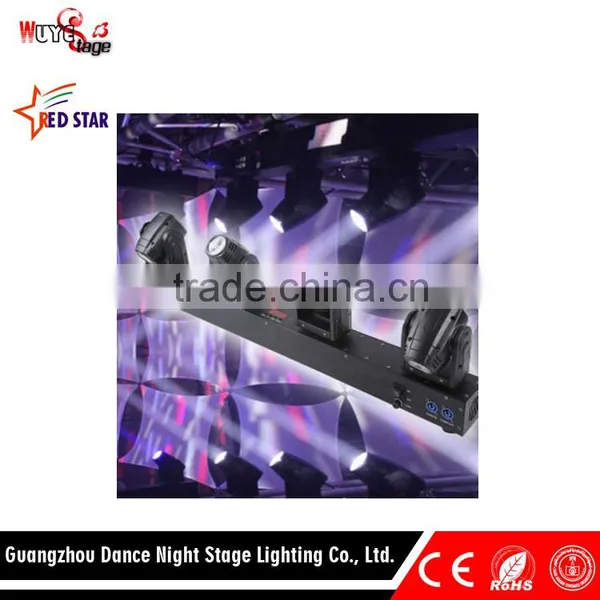 Colorful/White Beam 4 Heads Mini LED Moving Head Light Professional Stage Lighting photo-4