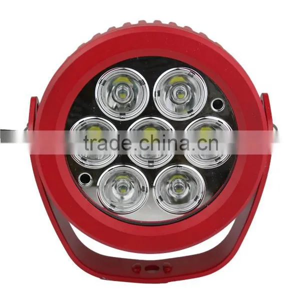 Lowest Price 70W SQ RED LED Work Light Voltage 12/24V Spot Flood Beam Led Worklight for Offroad Suv Cars photo-2