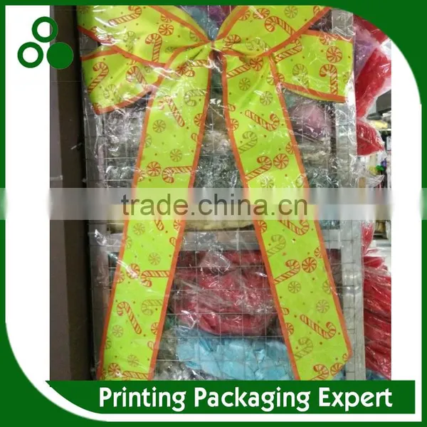 100% POLYESTER SATEEN RIBBON MADE CHRISTMAS BIG BOW photo-2