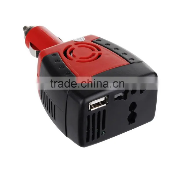 Hot 150W Power Inveter New Cigarette Lighter Power Supply 12V DC to 220V AC Car Power Inverter Adapter With USB Charger Port photo-2