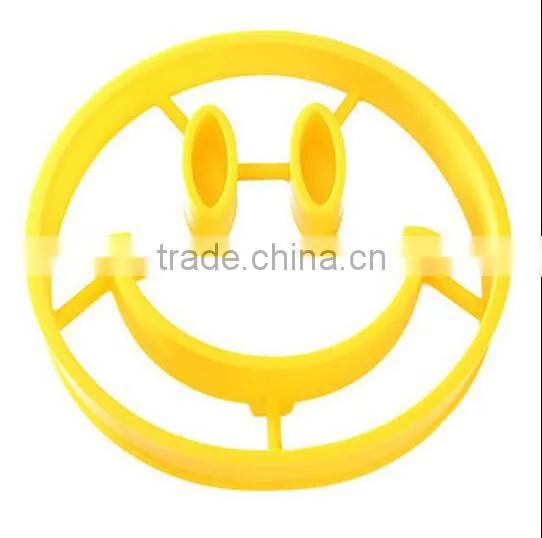 Silicone Smile Face Pancake Egg Fried Ring Mould / Silicone Fried Egg Mould / Egg Tray Mould photo-3