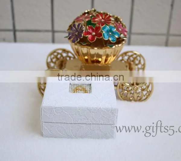 Elegant Lace White Engagement Ring Box With Beaded Name Plate of A photo-3