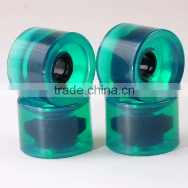 Wholesale Clear Transparent Long Board Wheels 75x58mm photo-3