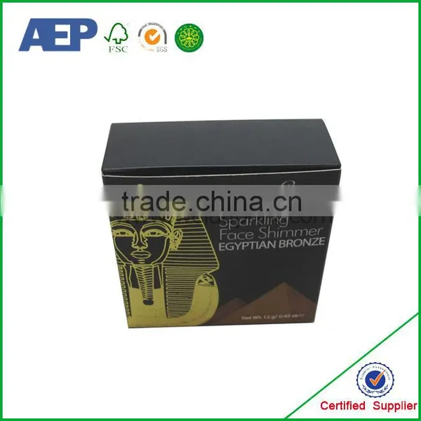 Custom Printed Recycleable Paper Black Box Packing With Lid photo-5