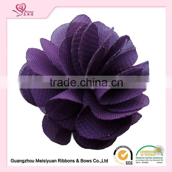 Factory Price Directly Custom Grosgrain Ribbon Pompom Flower for Girls Hair Accessories photo-2