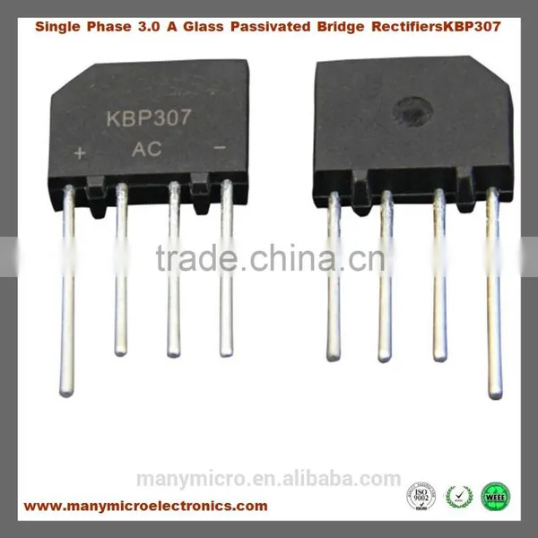 Single Phase 3.0 A Glass Passivated Bridge Rectifiers KBP307 photo-4