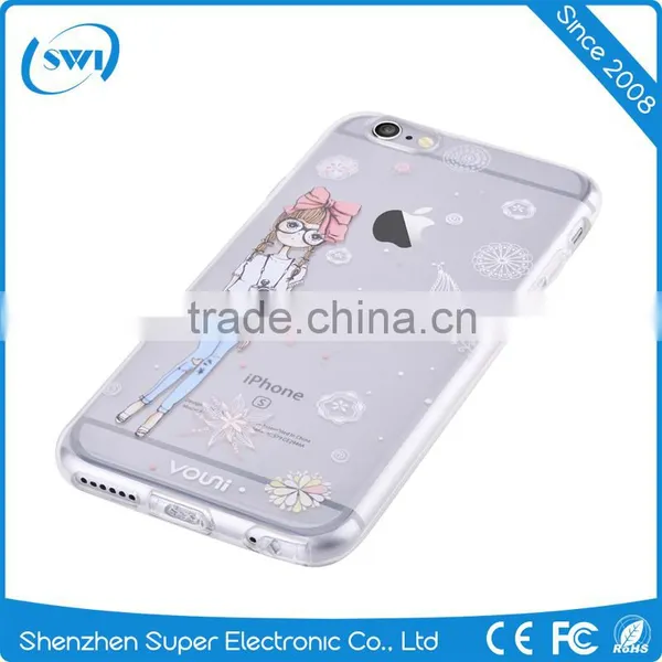 VOUNI Thin Case Cover TPU Rubber Gel Clear Tpu Case for Iphone 6 6s Plus photo-4