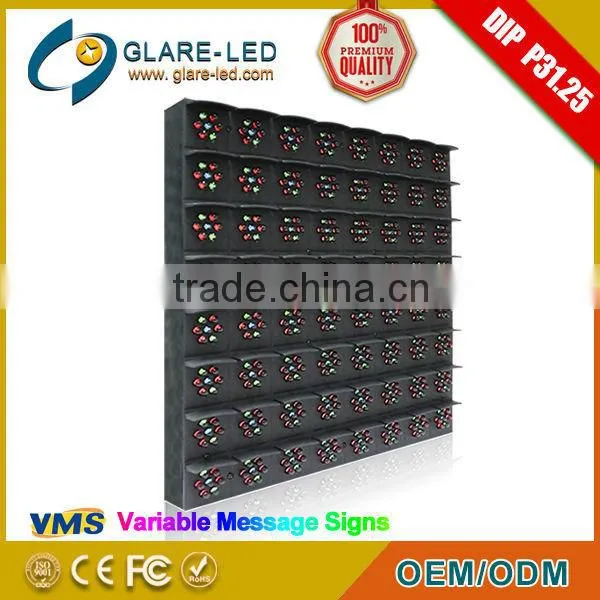 High Brightness P31.25 VMS LED Traffic Display Fixed Variable Speed Limit Electronic Message Centers Traffic Signs Manufacturer photo-4