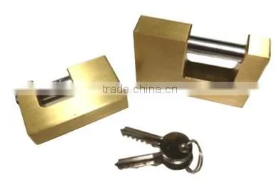 Rectangular Brass Padlock