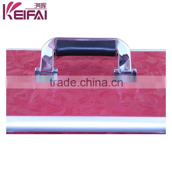 Hot Sell 2015 New Products Red Sequin Aluminum Professional Cosmetic Case photo-3