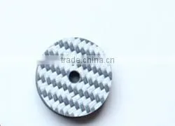 High quality Fashionable Carbon fiber Button Customized size