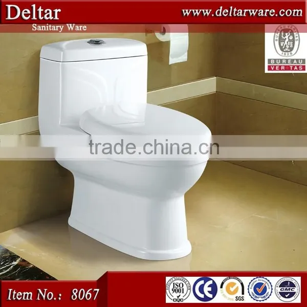 Chinese One Piece Toilet, Types of Water Closet, White/color Italian Toilet photo-6