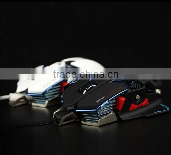 10keys Programmable USB Wired Optical 8200 DPI Computer Gaming Mouse photo-4
