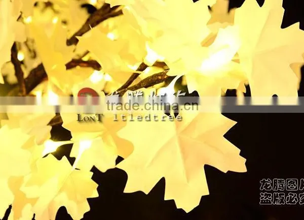 Building Decoration Artificial Maple Leaf Outdoor Lighted Trees photo-5
