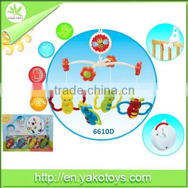 Newest and Fashion Ring Bell Hanging Toys Plastic Baby Ring Bell Rattle photo-2