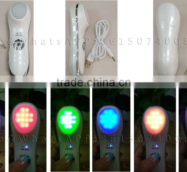 Six Color Led Light Therapy Vibration Skin Relaxing Lifting LED Photon Therapy Beauty Instrument photo-2